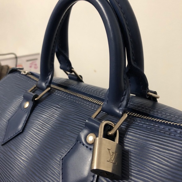 Louis Vuitton Speedy 30 Epi Azur Canvas - Picture 7 of 16
